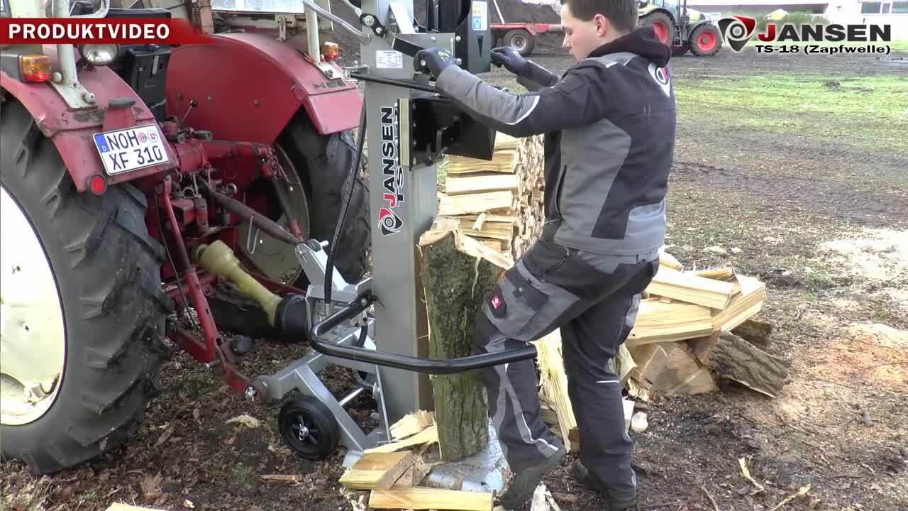 New Holzspalter Jansen TS-22, 22 t mit Stammheber Log splitter for sale at  Truck1 USA, ID: 6797324